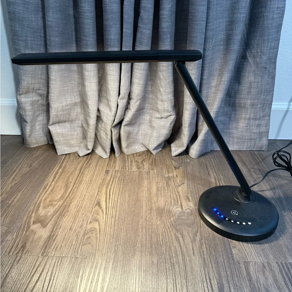 Sleek Adjustable Black LED Table Lamp
